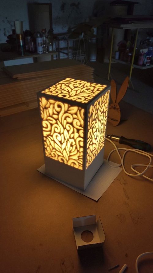 طرح برش لیزری لامپ - laser cut pattern lamp ve - برای دستگاه CNC چوب و لیزر (سی ان سی)