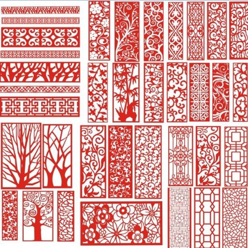 طرح برش لیزری صفحه - laser cut pattern screen 113 - برای دستگاه CNC چوب و لیزر (سی ان سی)