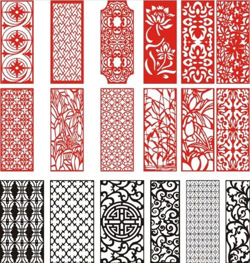 طرح الگوی برش لیزری صفحه - laser cut pattern screen 114 ve - برای دستگاه CNC چوب و لیزر (سی ان سی)