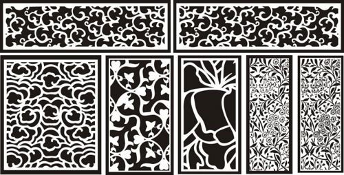 طرح الگوی برش لیزری صفحه - laser cut pattern screen 116 ve - برای دستگاه CNC چوب و لیزر (سی ان سی)
