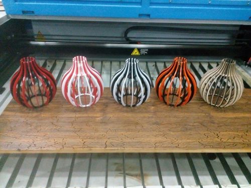 طرح برش لیزری گلابی لامپ - laser cut pear lamp ve - برای دستگاه CNC چوب و لیزر (سی ان سی)
