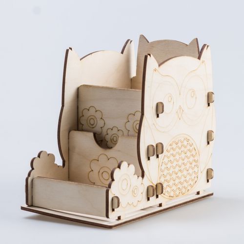 طرح جا مدادی برش لیزری sovushki - laser cut pencil holder sovushki ve - برای دستگاه CNC چوب و لیزر (سی ان سی)