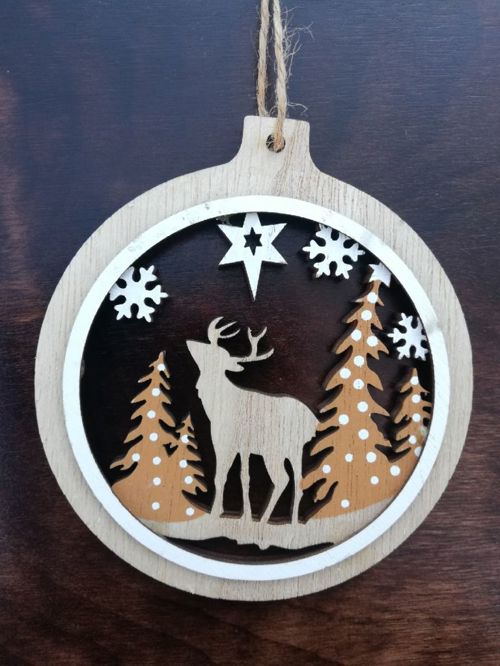 طرح آویز توپی برش لیزری وی جی - laser cut pendant ball ornament ve - برای دستگاه CNC چوب و لیزر (سی ان سی)