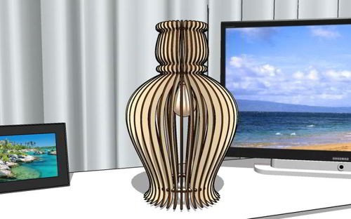 طرح چراغ آویز چوبی برش لیزری طرح چراغ آویز چوبی - laser cut pendant lamp wooden hanging lamp design ve - برای دستگاه CNC چوب و لیزر (سی ان سی)