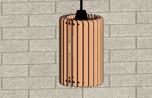 طرح آویز برش لیزری لامپ - laser cut pendant light lamp ve - برای دستگاه CNC چوب و لیزر (سی ان سی)