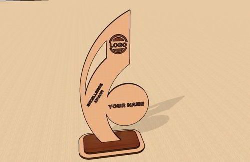 طرح جوایز برش عملکرد برش لیزری طراحی - laser cut performance awards trophy design ve - برای دستگاه CNC چوب و لیزر (سی ان سی)