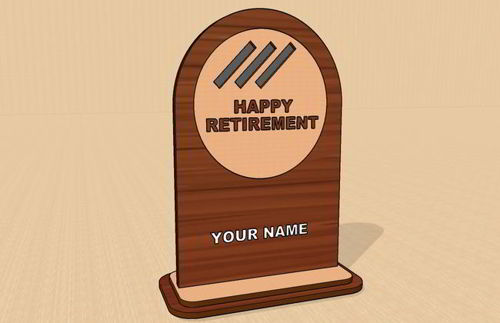 طرح برش لیزری جایزه عملکرد برش - laser cut performance trophy awards ve - برای دستگاه CNC چوب و لیزر (سی ان سی)