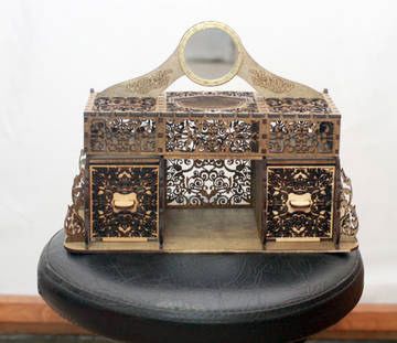 طرح جعبه عطر برش لیزری - laser cut perfume box layout - برای دستگاه CNC چوب و لیزر (سی ان سی)