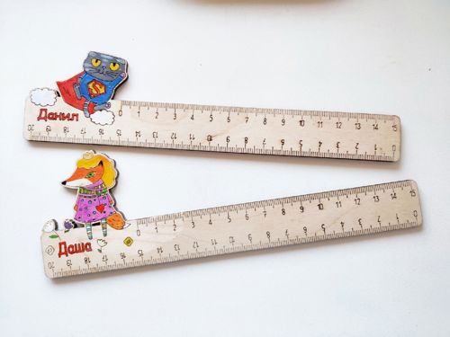 طرح خط‌کش‌های برش لیزری مخصوص کودکان () - laser cut personalized kids rulers ve - برای دستگاه CNC چوب و لیزر (سی ان سی)