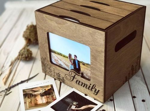 طرح برش لیزری آلبوم جعبه نقاشی - laser cut photo album box drawing ve - برای دستگاه CNC چوب و لیزر (سی ان سی)