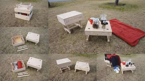 طرح میز پیک نیک برش لیزری - laser cut picnic table - برای دستگاه CNC چوب و لیزر (سی ان سی)