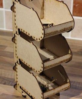 طرح برش لیزری پروژه سازمان دهنده برش چوب - laser cut plan project organizer wood cutting - برای دستگاه CNC چوب و لیزر (سی ان سی)