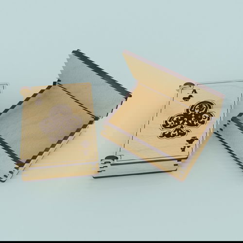 طرح جعبه کارت بازی برش لیزری - laser cut playing card box - برای دستگاه CNC چوب و لیزر (سی ان سی)