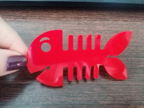 طرح برش لیزری پلکسی گلاس جیبی نگهدارنده هدفون بند ماهی سازماندهنده بند - laser cut plexiglass pocket headphone holder fish cord organizer - برای دستگاه CNC چوب و لیزر (سی ان سی)