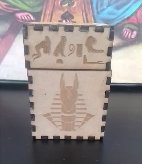 طرح جعبه سیگار با برش لیزر طرح - laser cut plywood cigarette box layout ve - برای دستگاه CNC چوب و لیزر (سی ان سی)