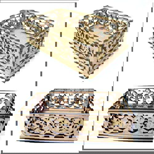 طرح سبد نگهداری تخته چندلا برش لیزری لیزر - laser cut plywood storage basket - برای دستگاه CNC چوب و لیزر (سی ان سی)