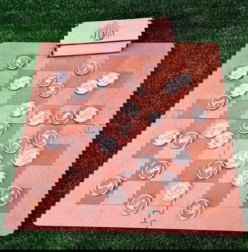 طرح مجموعه شطرنج قابل برش لیزری تخته شطرنج چوبی مهره شطرنج - laser cut portable chess set wooden chess boards chess pieces ve - برای دستگاه CNC چوب و لیزر (سی ان سی)