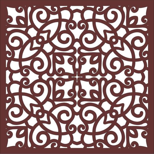 طرح پارتیشن حریم خصوصی برش لیزری پانل‌های داخلی جالی جداکننده اتاق پارچه - laser cut privacy partition indoor panels jali room divider - برای دستگاه CNC چوب و لیزر (سی ان سی)