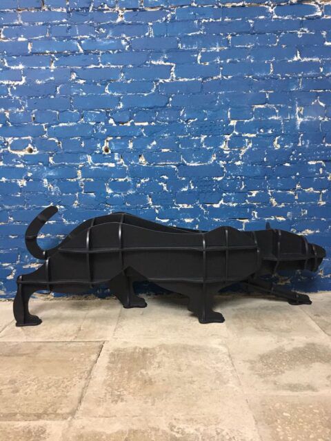 طرح برش لیزری پوما پلنگ یوزپلنگ قفسه کتاب حیوانات پنل - laser cut puma panther cheetah shelf animal bookshelf panel ve - برای دستگاه CNC چوب و لیزر (سی ان سی)