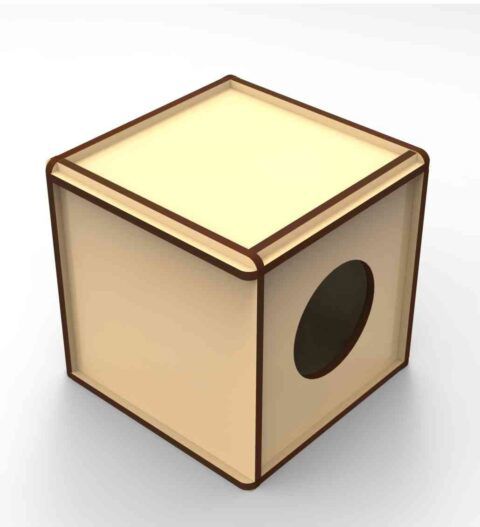 طرح جعبه خرگوش برش لیزری هزینه - laser cut rabbit box - برای دستگاه CNC چوب و لیزر (سی ان سی)