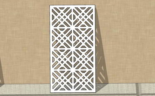 طرح برش لیزری جداکننده اتاق گریل صفحه گلدار تزئینی پارتیشن پانل - laser cut room divider grill screen floral decorative partition panel - برای دستگاه CNC چوب و لیزر (سی ان سی)