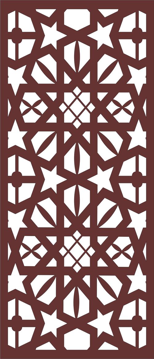 طرح جداکننده اتاق برش لیزری درز شبکه پانل پارچه - laser cut room divider seamless lattice panel - برای دستگاه CNC چوب و لیزر (سی ان سی)