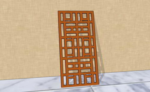 طرح پارتیشن اتاق برش لیزری گریل - laser cut room partition grill - برای دستگاه CNC چوب و لیزر (سی ان سی)