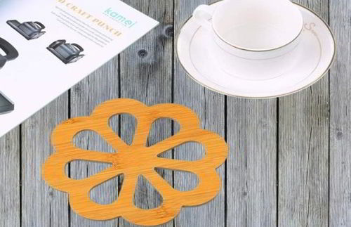 طرح زیرلیوانی‌های گل آلو با برش لیزری گرد و - laser cut round plum flower coasters ve - برای دستگاه CNC چوب و لیزر (سی ان سی)