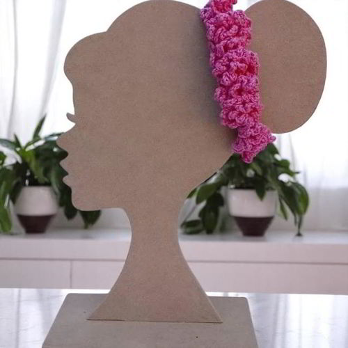 طرح برش لیزری اسکرانچی نمایشگر سر کمان هدبند کلاه - laser cut scrunchie display head bows headbands hats ve - برای دستگاه CNC چوب و لیزر (سی ان سی)