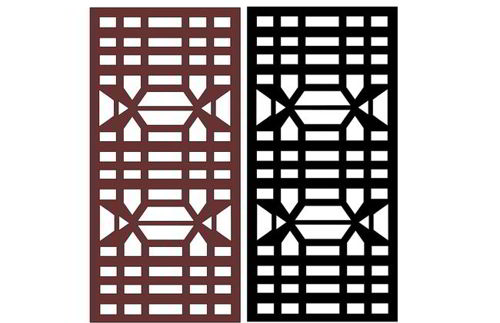 طرح برش لیزری یکپارچه گریل جداکننده اتاق - laser cut seamless grill room divider ve - برای دستگاه CNC چوب و لیزر (سی ان سی)