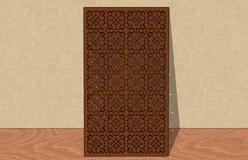 طرح برش لیزری یکپارچه طرح جلی - laser cut seamless jali design ve - برای دستگاه CNC چوب و لیزر (سی ان سی)