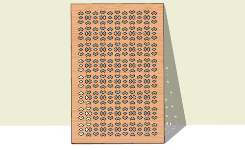 طرح الگوی درز برش لیزری پس زمینه گریل جداکننده اتاق - laser cut seamless pattern background grill room separator ve - برای دستگاه CNC چوب و لیزر (سی ان سی)