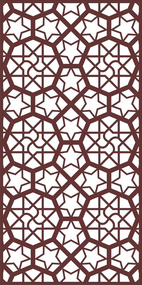 طرح برش لیزری جداکننده درز jali pattern - laser cut seamless separator jali pattern - برای دستگاه CNC چوب و لیزر (سی ان سی)