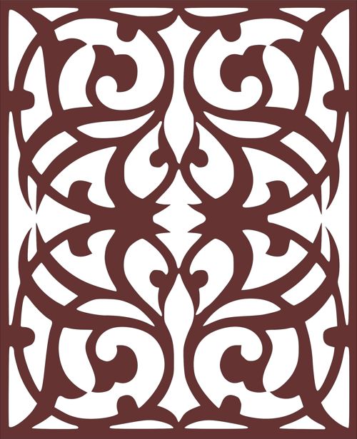 طرح برش لیزری درز جداکننده شبکه طراحی - laser cut seamless separator lattice design - برای دستگاه CNC چوب و لیزر (سی ان سی)