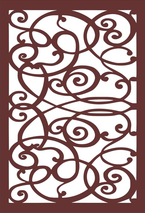 طرح برش لیزری درز جداکننده شبکه - laser cut seamless separator lattice - برای دستگاه CNC چوب و لیزر (سی ان سی)