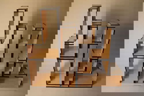 طرح قفسه برش لیزری تتریس - laser cut shelf tetris ve - برای دستگاه CNC چوب و لیزر (سی ان سی)