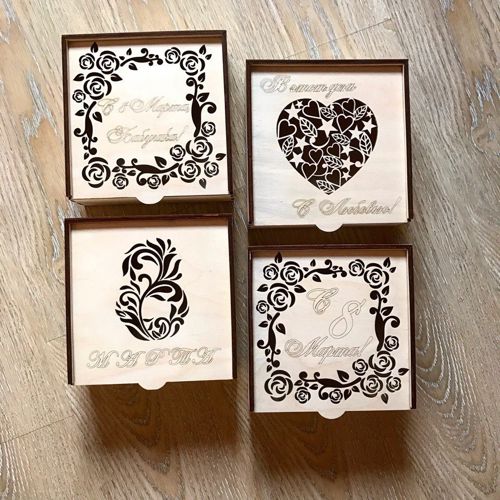 طرح لیزر کات شکاتولکا 8 مارتا رای - laser cut shkatulka 8 marta ve - برای دستگاه CNC چوب و لیزر (سی ان سی)