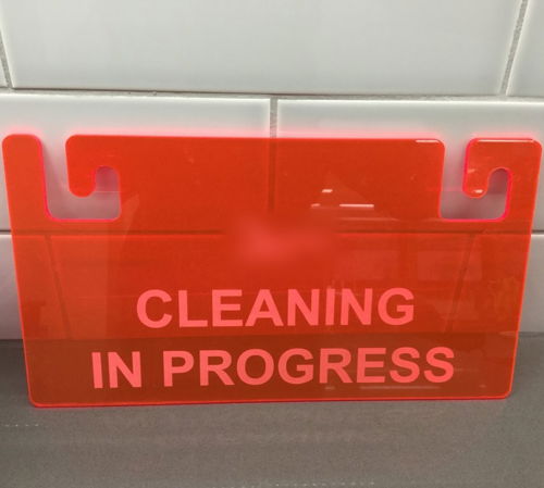 طرح تابلو برش لیزری در حال تمیز شدن اکریلیک - laser cut sign cleaning in progress acrylic ve jpeg - برای دستگاه CNC چوب و لیزر (سی ان سی)