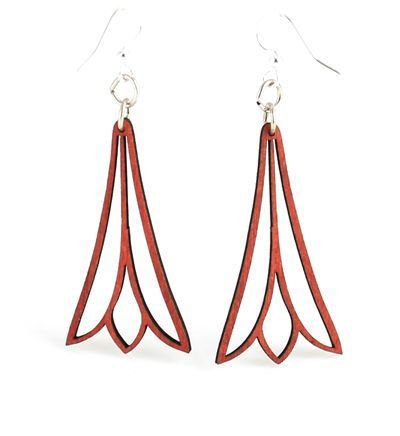 طرح برش لیزری گوشواره ساده طراحی جواهرات - laser cut simple earring jewelry design - برای دستگاه CNC چوب و لیزر (سی ان سی)