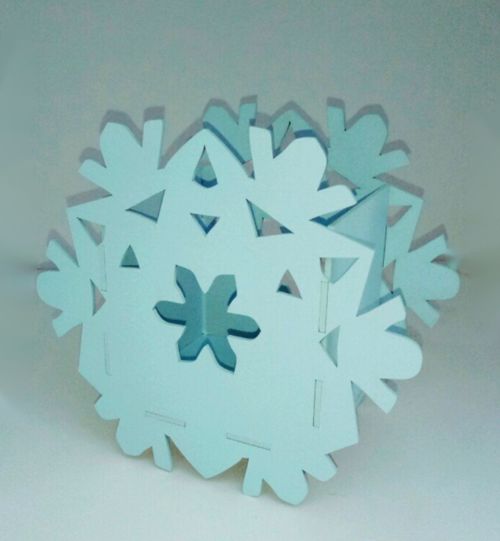 طرح برش لیزری دانه برف قلم نگهدارنده سازماندهنده - laser cut snowflake pen holder organizer ve - برای دستگاه CNC چوب و لیزر (سی ان سی)