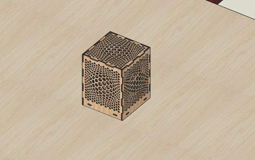 طرح کره‌های برش لیزری توهم هندسی طراحی لامپ - laser cut spheres geometric illusion design lamp ve - برای دستگاه CNC چوب و لیزر (سی ان سی)