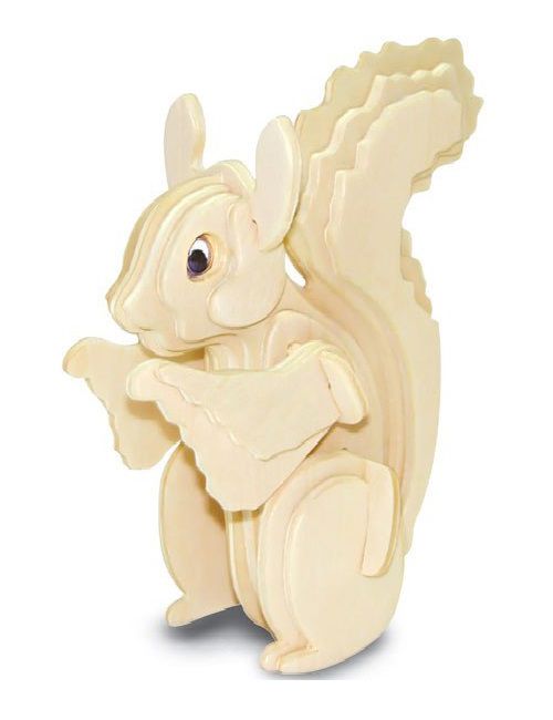 طرح سنجاب برش لیزری پازل - laser cut squirrel puzzle - برای دستگاه CNC چوب و لیزر (سی ان سی)