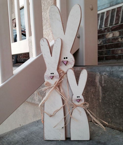 طرح برش لیزری ایستاده خرگوش تزئین - laser cut standing bunny decoration ve - برای دستگاه CNC چوب و لیزر (سی ان سی)