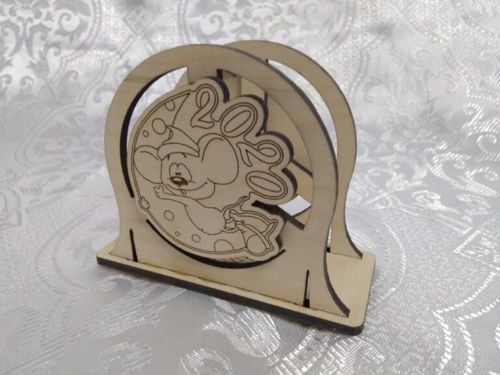 طرح برش لیزری ایستاده جای دستمال 0 0 - laser cut standing napkin holder 2020 ve - برای دستگاه CNC چوب و لیزر (سی ان سی)