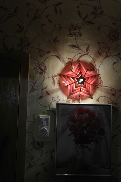 طرح چراغ تزئینی ستاره‌ای برش لیزری روکش - laser cut star decorative lamp ve - برای دستگاه CNC چوب و لیزر (سی ان سی)