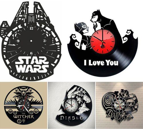 طرح ساعت دیواری جنگ ستارگان با برش لیزری - laser cut star wars wall clocks ve - برای دستگاه CNC چوب و لیزر (سی ان سی)