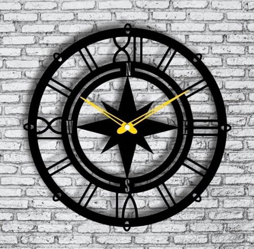 طرح برش لیزری استیم پانک تماشای - laser cut steam punk watch ve - برای دستگاه CNC چوب و لیزر (سی ان سی)