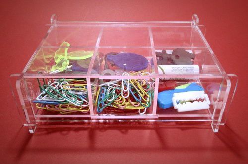 طرح جعبه نگهداری قطعات laser-cut-storage-box-with-removable-partitions-made-of-clear-acrylic-ve