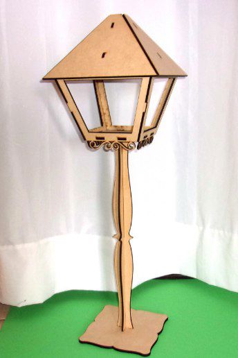 طرح برش لیزری فانوس خیابان - laser cut street lantern ve - برای دستگاه CNC چوب و لیزر (سی ان سی)
