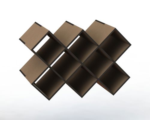 طرح قفسه چوبی شیک برش لیزری قاب - laser cut stylish wooden rack ve - برای دستگاه CNC چوب و لیزر (سی ان سی)